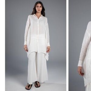 Elemente Clemente White Button Up Long Shirt